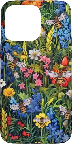Vista 30 de Funda para iPhone 12 mini Bees And Wildflowers