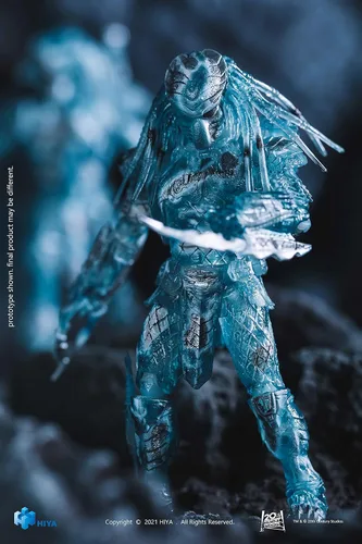 Vista 4 de Hiya Toys Alien vs. Predator: Camouflage Chopper Predator Figura a escala 1:18, multicolor