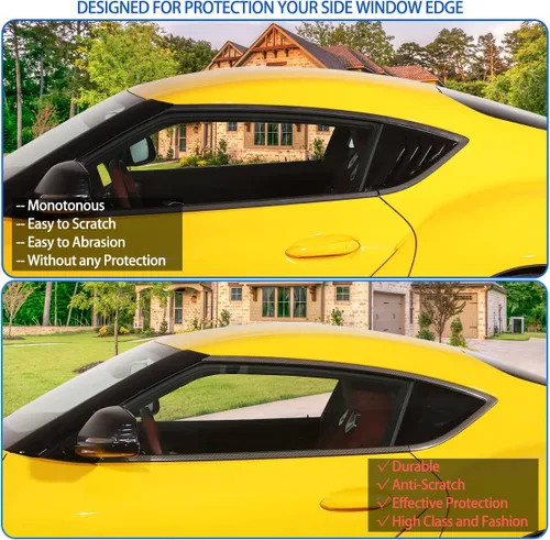 Vista 2 de Compatible con Toyota Supra GR A90 A91 MK5 2019-2026, tira de sellado de ventana de automóvil, antiarañazos, 6
