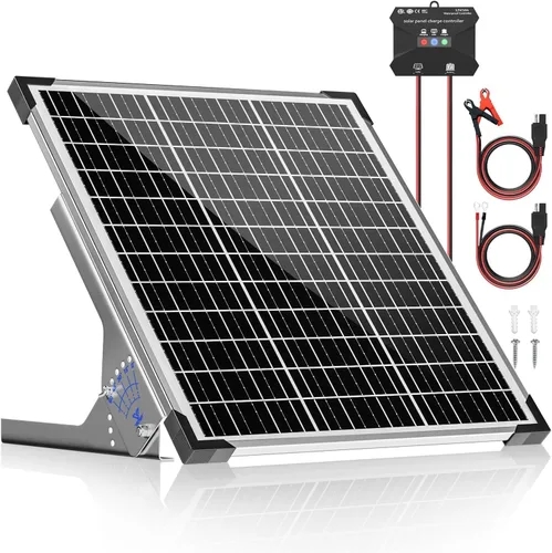 Vista 8 de Voltset 30W Kit de panel solar 12V batería solar cargador mantenimiento