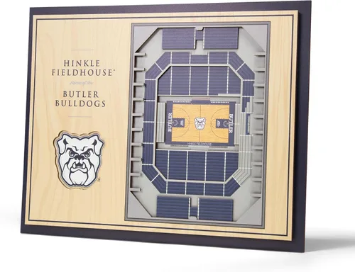 Vista 23 de YouTheFan - Póster para pared de la NCAA, vista de estadio en 3D de 5 niveles, Marrón