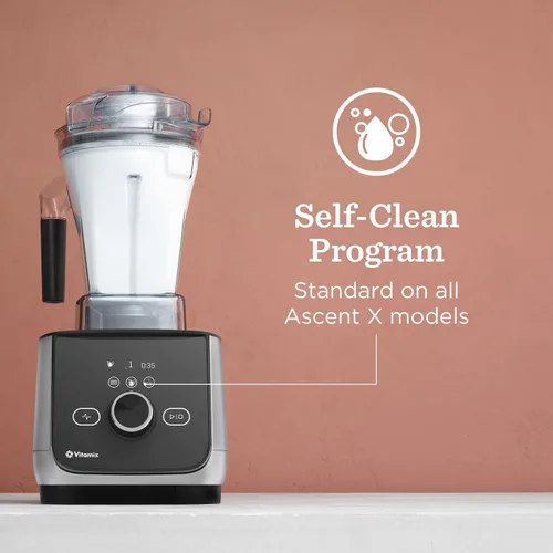 Vista 2 de Vitamix Ascent X4 Licuadora con cinco programas de mezcla, programa de autolimpieza, licuadora de grado profesional para batidos, sopas y más
