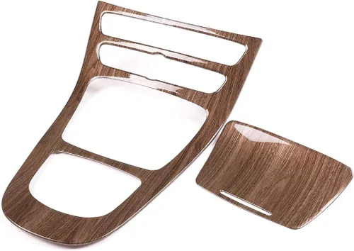Vista 6 de YIWANG Cubierta decorativa de panel de consola central de ABS cromado, 2 piezas para Mercedes Benz Clase E W213 2019 accesorios de automóvil