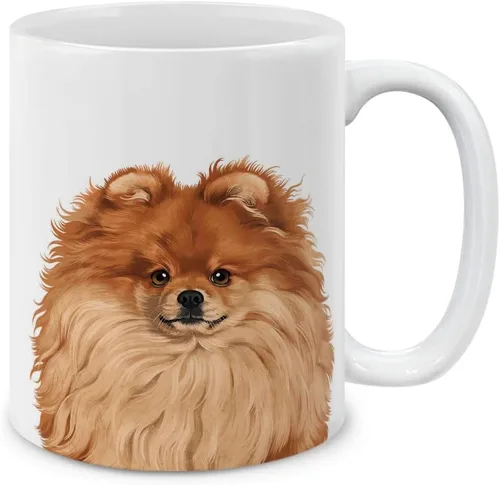 Vista 13 de MUGBREW Taza de té de cerámica bicolor blanco y naranja con gato atigrado Gatito, 11 oz