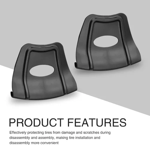 Vista 4 de Pack-2 Protector de llantas para desmontar neumáticos de coche, estructura antideslizante doble convexa, cubierta antiarañazos, mango ovalado hueco