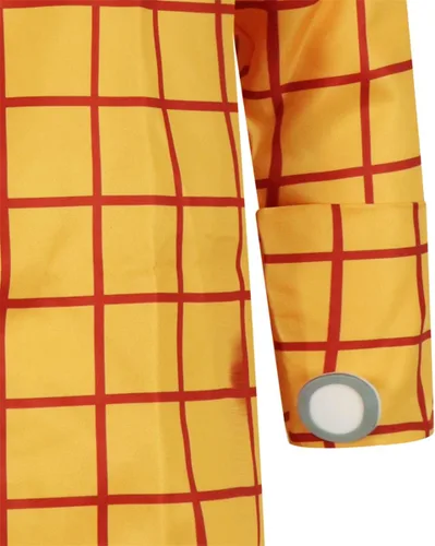 Vista 5 de Jessie Woody - Camisa de disfraz de vaquero para adultos, para Halloween, camisa casual de manga larga con botones para mujeres y hombres, talla L