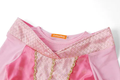 Vista 3 de Disfraz de princesa para niñas pequeñas, disfraz de Halloween, cumpleaños, juego de rol, fiesta