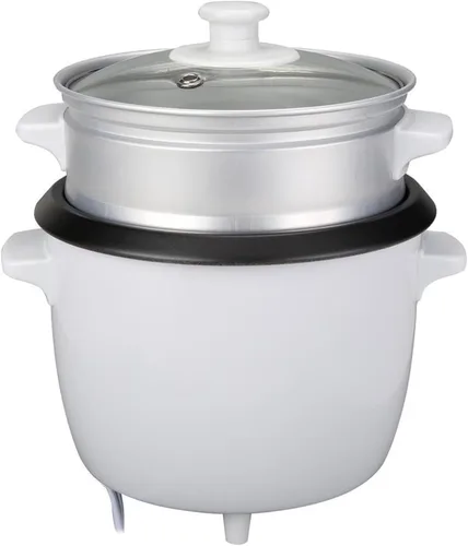 Vista 4 de Tayama Arrocera con bandeja de vapor 3 tazas, color blanco (RC-03R)