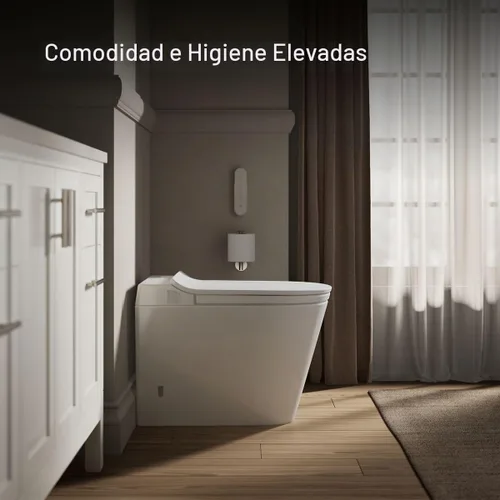 Vista 5 de Kohler Leap - Inodoro inteligente alargado de una pieza con bidé integrado, doble descarga y cierre silencioso