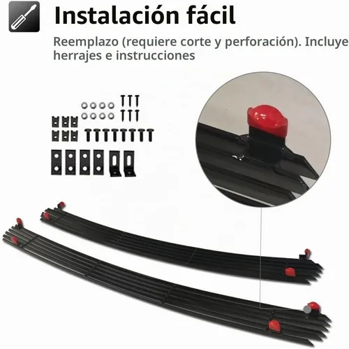 Vista 5 de Parrilla frontal cromada para Chevy Silverado 1999-2002 1500/2000-2006 Chevy Suburban Tahoe aluminio Billet rejilla pulido (2 piezas)