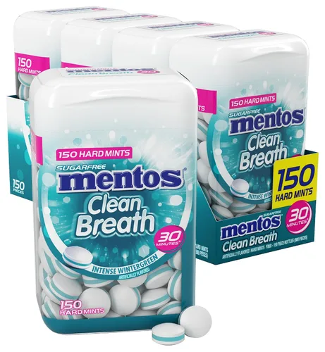 Vista 7 de Mentos Vitamina de mentas duras, mezcla fresca y frutal, botella de 150