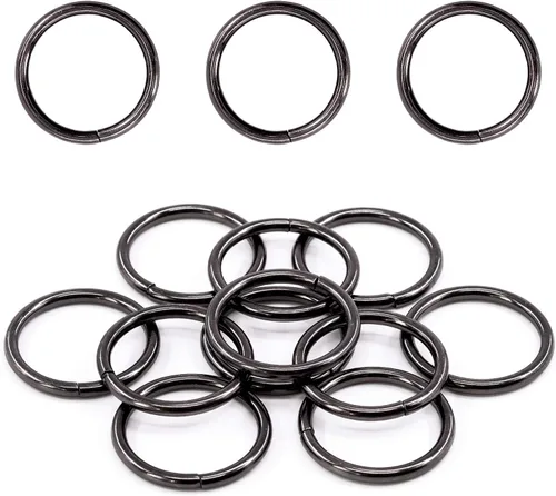 Vista 20 de Swpeet 60 anillos de metal multiusos de bronce resistentes de 3/2 pulgadas a 1.496 in para bolsas de hardware, anillos de mano, accesorios