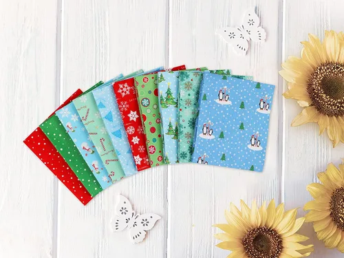Vista 6 de Craftido -25 Options- 100% Cotton Quilting Fabric Bundles 10pcs Fat Quarters 18”x21”-Medium Weight 5.2 oz- Soft Cotton for Quilting, Sewing Project