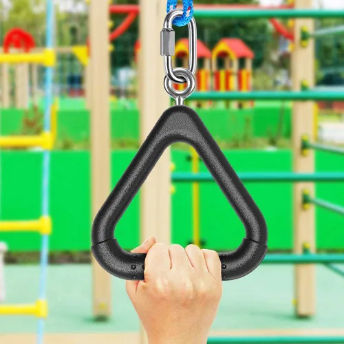 Vista 4 de Dolibest Monkey Bars Trapecio Bar Kids Monkey Bars Playground Trapecio Bar Anillos Swing Sets para patio trasero con barras de mono Curso Ninja