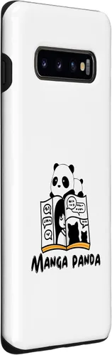 Vista 3 de Galaxy S10+ Just a Manga Girl, Manga Panda, Manga Motifs Case