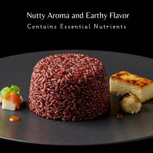 Vista 5 de Arroz orgánico de jazmín rojo tailandés, sin gluten, sin conservantes, lote pequeño cultivado en Tailandia, 2 libras