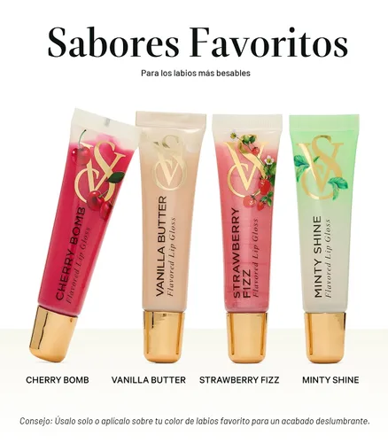 Vista 2 de Victoria's Secret Juego de regalo de brillo de labios de 4 piezas, regalos para mujeres