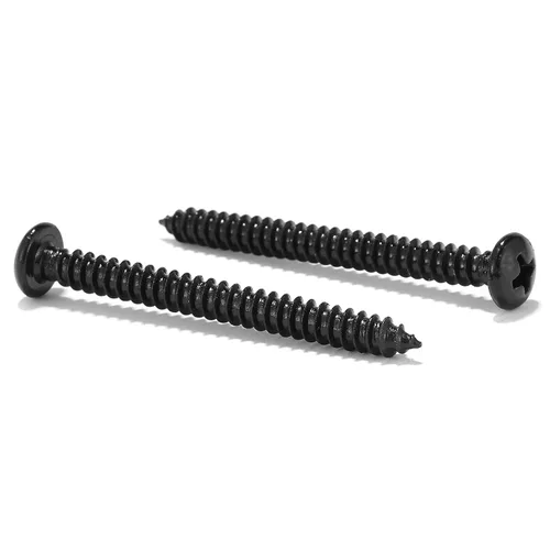 Vista 16 de #4 x 1 Tornillo de Madera 100 Piezas 18-8 (304) Acero Inoxidable Cabeza Plana Tornillos Autorroscantes Rápidos para Paneles de Yeso Óxido Negro por
