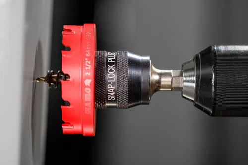 Vista 2 de Diablo DHS2500CF Cortador de agujeros de dientes de carburo de acero Demon™ de 2-1/2" 50X Longer Life, Depth Stop Collar, Tool-Free Plug Ejection