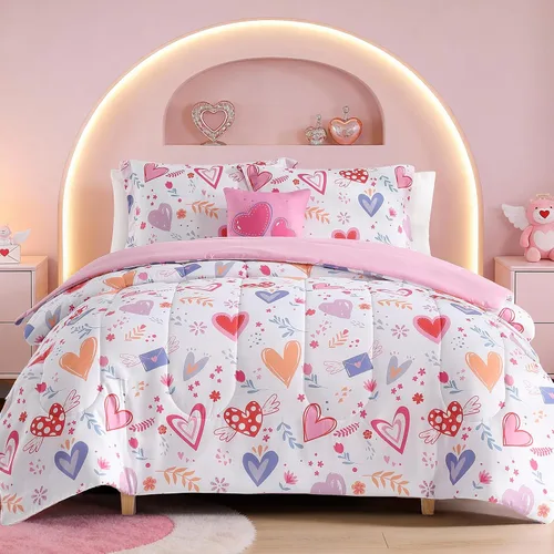 Vista 20 de Kaleido Space Juego de Edredón para Niños Tamaño Twin para Niños, Juego de Ropa de Cama de Juegos de Pelota que Brilla en la Oscuridad, 1 Edredón, 1