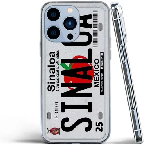 Vista 2 de gLOBoKo Funda de teléfono compatible con iPhone 11 Pro Sinaloa Cool Placa de matrícula TPU a prueba de golpes Funda protectora suave de silicona