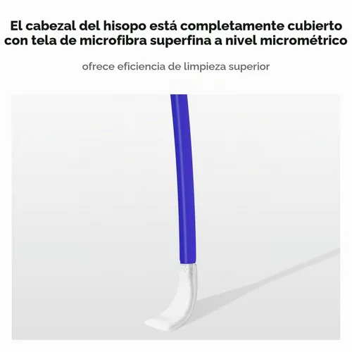 Vista 5 de K&F CONCEPT Hisopos de Limpieza de Sensor Micro Cuatro Tercios 4/3 de 12mm (0.47 pulgadas)*10 + Limpiador de Sensor de 20ml (0.7 fl oz), Kit