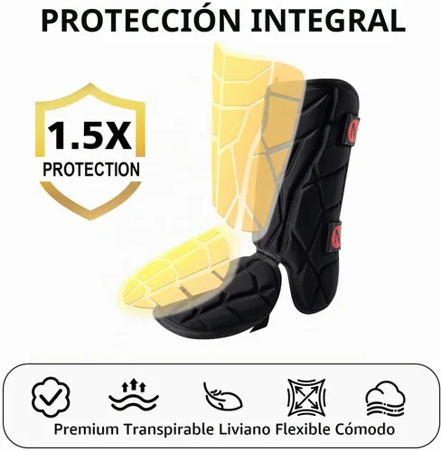 Vista 5 de Protector de pierna de bateador, espinilleras de béisbol, protector de piernas de sóftbol para jóvenes y adultos