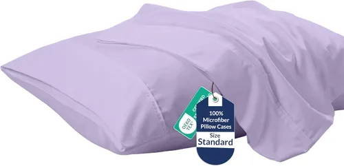 Vista 47 de Royale Linens Juego de 2 fundas de almohada Queen – Fundas de almohada de cama – 20 x 30 pulgadas – Fundas de almohada negras – 1800 microfibra
