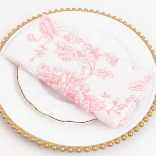 Vista 96 de Efavormart - Juego de 25 servilletas de tela de alta calidad, 20 x 20 pulgadas, color rosa, sin costuras, mantel de lino lavable con bordes