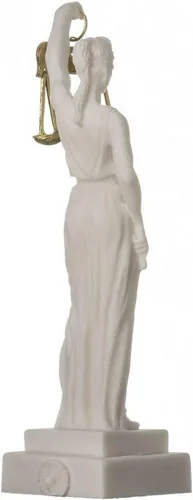 Vista 4 de BEAUTIFUL GREEK STATUES Estatua de la diosa griega Themis, estatua ciega de la justicia, escultura de abogado, regalo