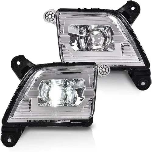 Vista 14 de G-PLUS Juego de luces antiniebla para parachoques compatibles con GMC Sierra 1500 2500 3500 Pickup GM2592154, GM2593154, GM2593154, GM2593128