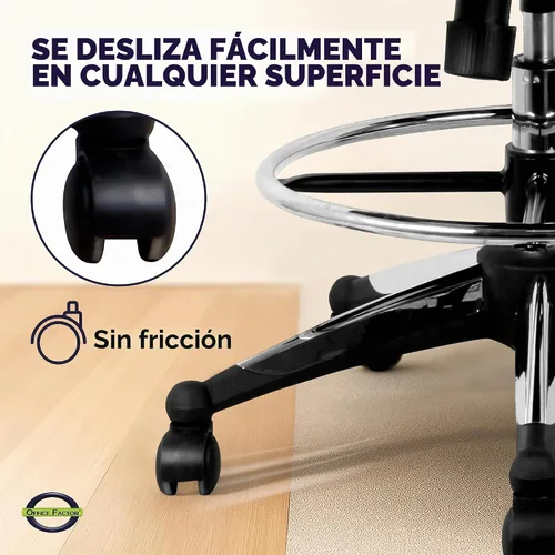 Vista 10 de Silla ergonómica de 300 libras para dibujar, silla de oficina alta, silla de escritorio para estar de pie, con reposabrazos abatibles, asiento