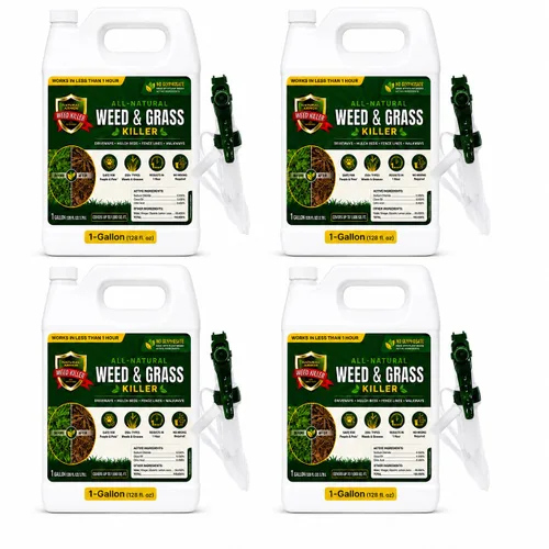 Vista 11 de Natural Armor herbicida y hierba (1 caja de repuestos de 4 galones) Funciona en menos de 1 hora natural herbicida y hierba sin glifosato