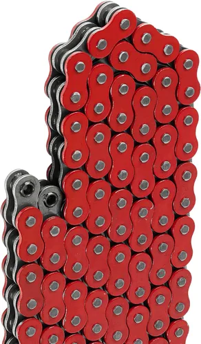 Vista 4 de Caltric Cadena de transmisión de junta tórica compatible con Yamaha Fz6 Fz-6 2004-2008 rojo