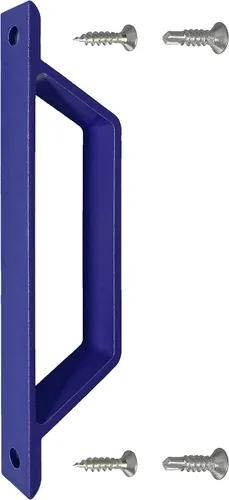 Vista 7 de Manija de puerta de aluminio multiusos, color azul marino, para interiores o exteriores, diseño delgado