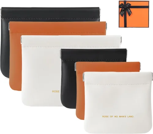 Vista 14 de Bolsa de cuero para anillos, funda para anillos de boda, bolsa para anillos de compromiso, almacenamiento de joyas para novios, portador de anillos