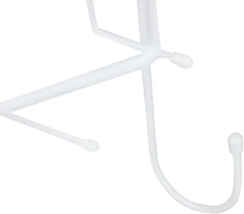 Vista 5 de Home Basics - Soporte compacto para plancha y tabla de planchar con revestimiento de vinilo para montar en la pared, (blanco) Organizador