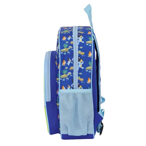 Vista 3 de Mochila Escolar Bluey Azul marino 28 x 34 x 10 cm