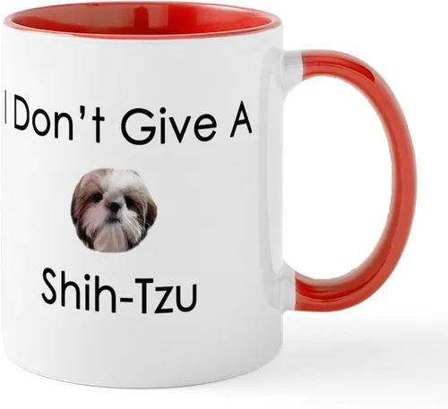 Vista 39 de CafePress Cute Shih Tzu Dog Mugs - Taza de café de cerámica de 11 oz (11.0 fl oz)