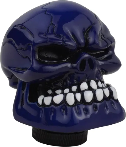 Vista 11 de Pomo para palanca de cambios automática con forma de calavera, color negro