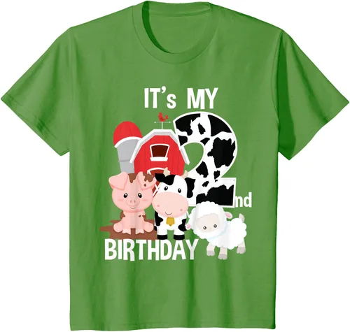 Vista 86 de Camiseta para fiesta de 2 años con texto en inglés "It's My 2nd Birthday", Negro