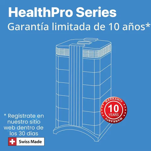 Vista 9 de IQAir HealthPro Plus XE - Purificador de aire con filtración HyperHEPA inteligente para habitaciones grandes de hasta 1125 pies cuadrados - Humo