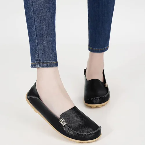 Vista 5 de Ablanczoom Womens Loafers Slip-Ons Shoes Comfortable Round Toe Moccasins Driving Loafer Walking Flats Dress Shoes for Women