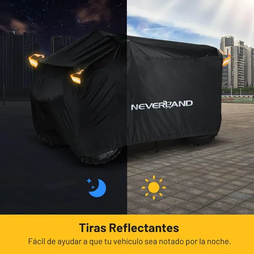 Vista 7 de NEVERLAND Cubierta para ATV Impermeable de Servicio Pesado Cubierta para Vehículo de 4 Ruedas Cubierta para Quad Resistente a Todas las Condiciones