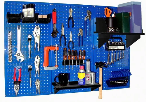 Vista 46 de Organizador de herramienta control de pared 30-wrk-400wb estándar panel perforado mesa de trabajo de metal, 30-WRK-400 BB