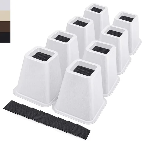Vista 26 de ANNKUT Elevadores de cama resistentes de 6 pulgadas, elevadores de muebles para escritorio, silla, mesa o sofá, elevadores de sofá, soporta hasta