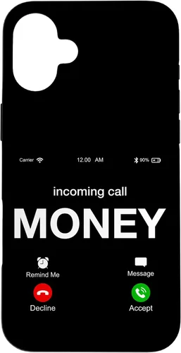 Vista 23 de Incoming Call Money is Calling Illustration Graphic Designs - Carcasa para iPhone 17