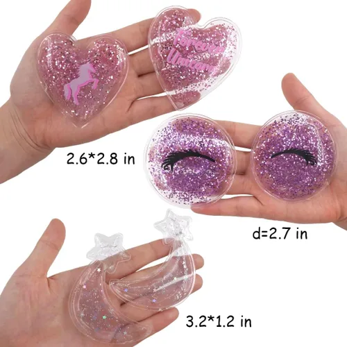 Vista 2 de Paquete de hielo de gel para ojos, almohadilla refrescante para los ojos, máscaras refrescantes para los ojos, tratamiento caliente y frío