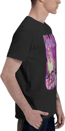 Vista 3 de Camiseta de algodón de manga corta con cuello redondo y ajuste regular para hombre