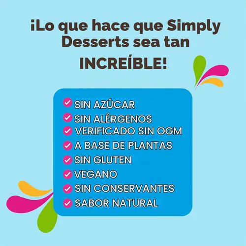 Vista 7 de Simply Desserts - Mezcla de gelatina sin azúcar, sin sabor, paquete de 6